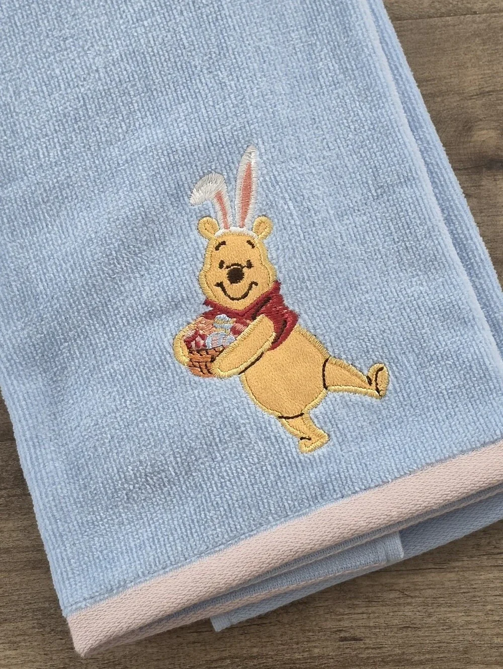 Disney Winnie The Pooh Bunny Ears Easter Hand Towel NWT Celebrate Together